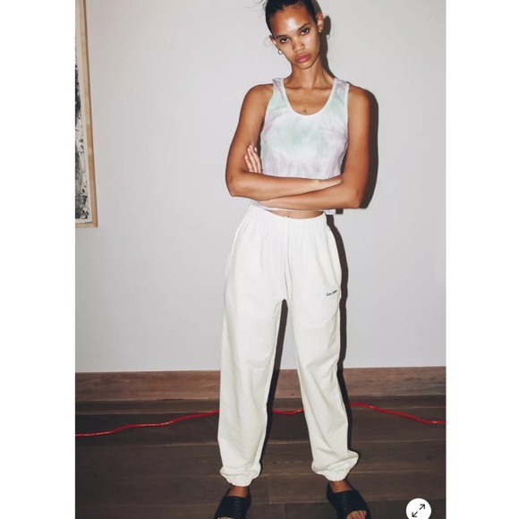 Iets Frans White Ecru Sweatpants. Size Small - Picture 3 of 4